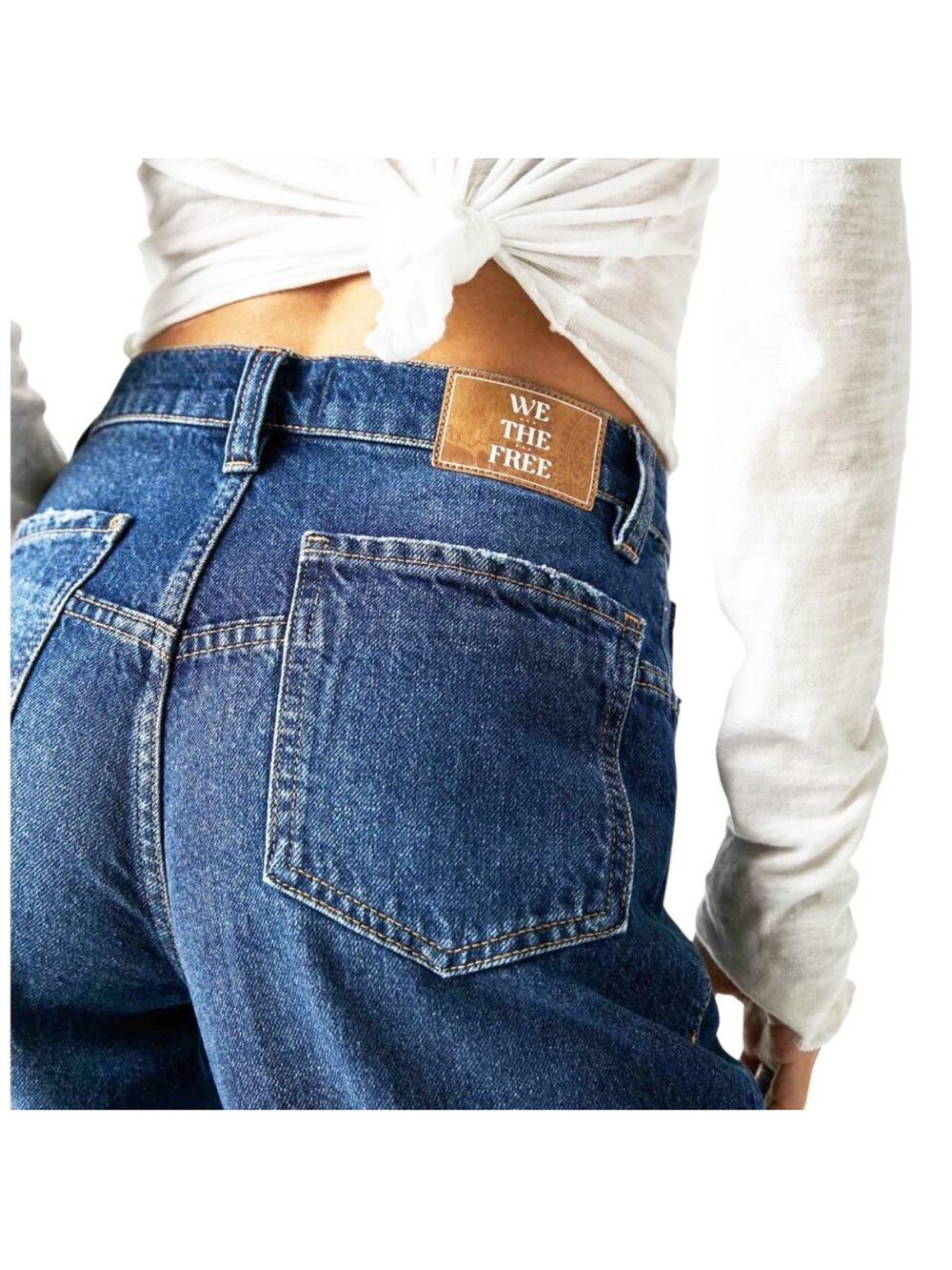 We The Free Tinsley High-Rise High-Waist Straight Leg Cargo Women's Jeans